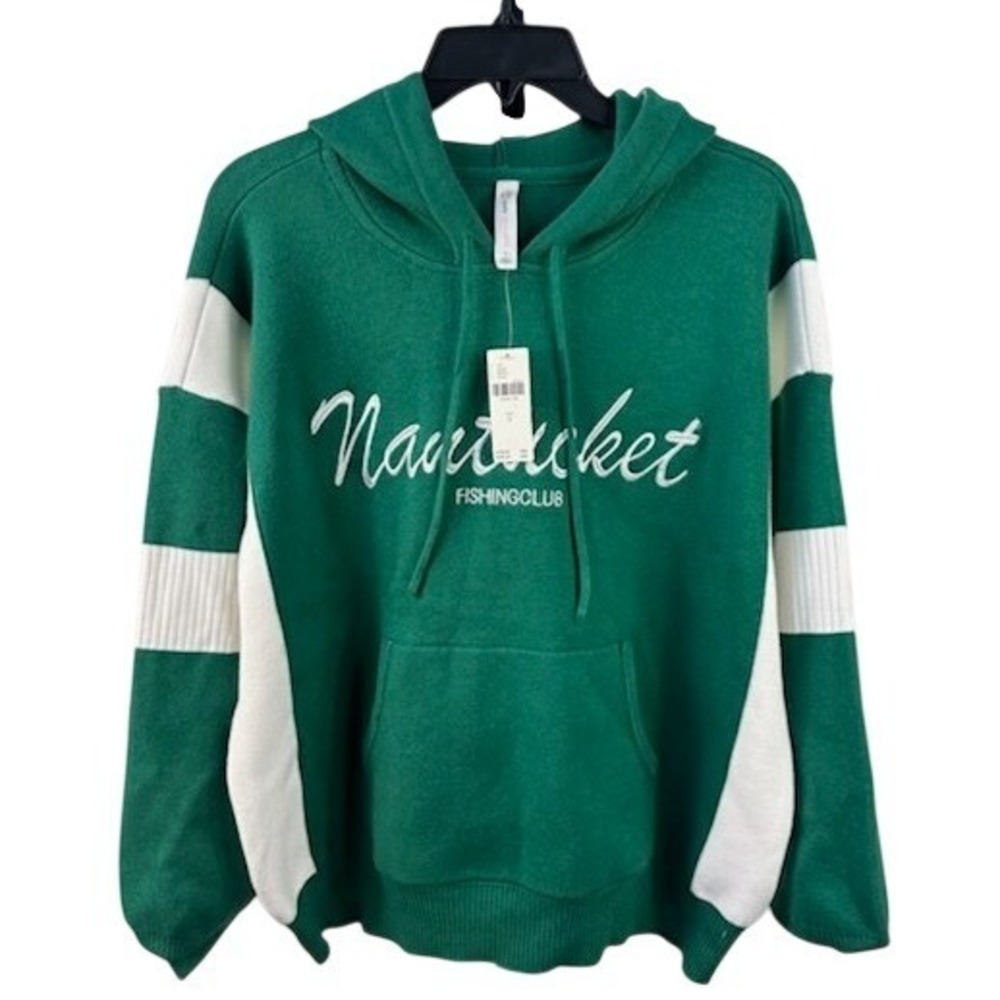 Daily Practice Anthropologie Nantucket Sweater Women's Small Green Hoodie $198‎